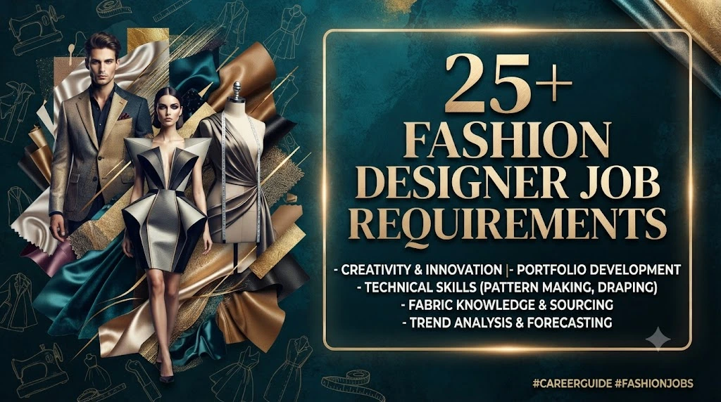 fashion designer job requirements