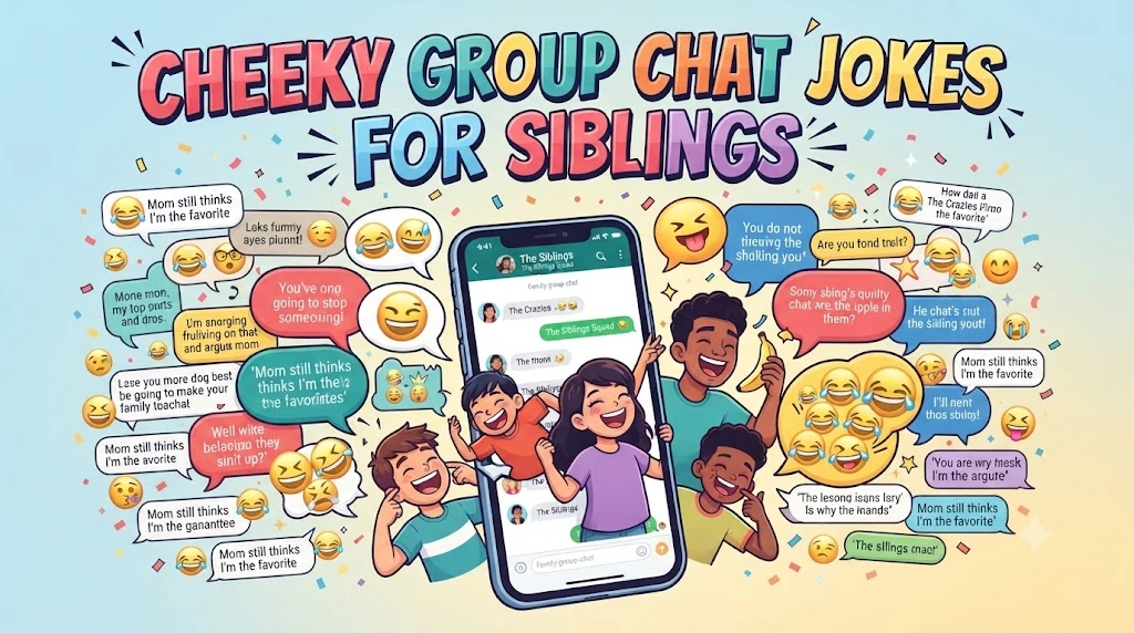 Cheeky Group Chat Jokes For Siblings