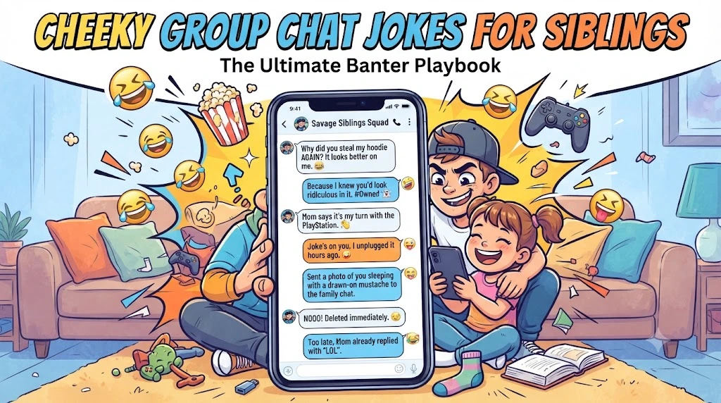 Cheeky Group Chat Jokes For Siblings
