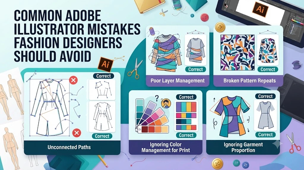 Common Adobe Illustrator Mistakes Fashion Designers Should Avoid