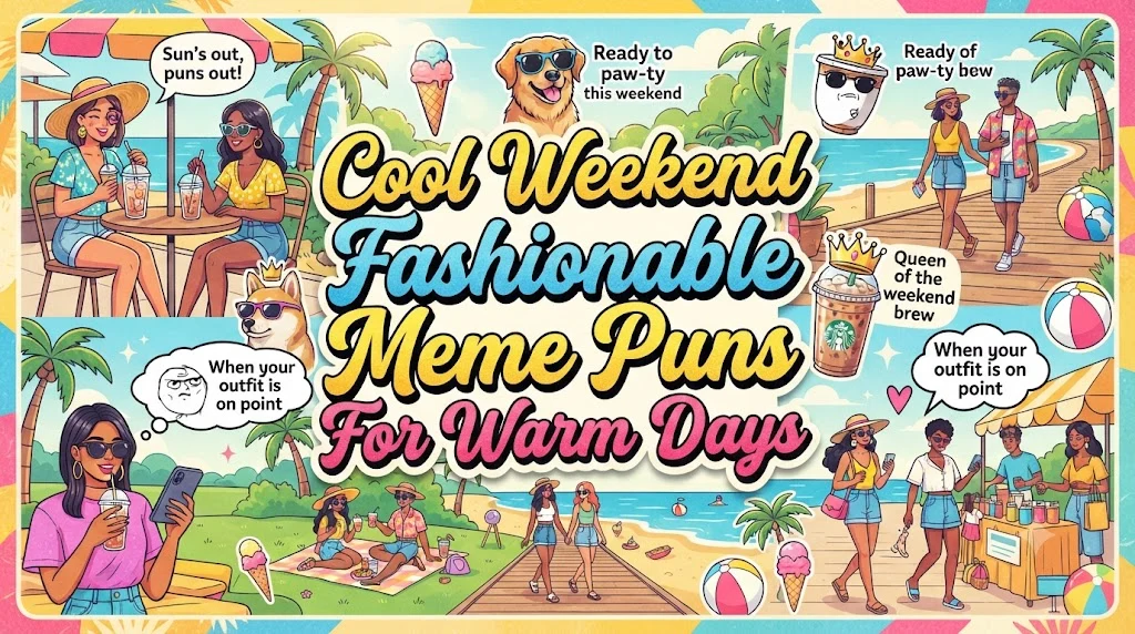Cool Weekend Fashionable Meme Puns For Warm Days