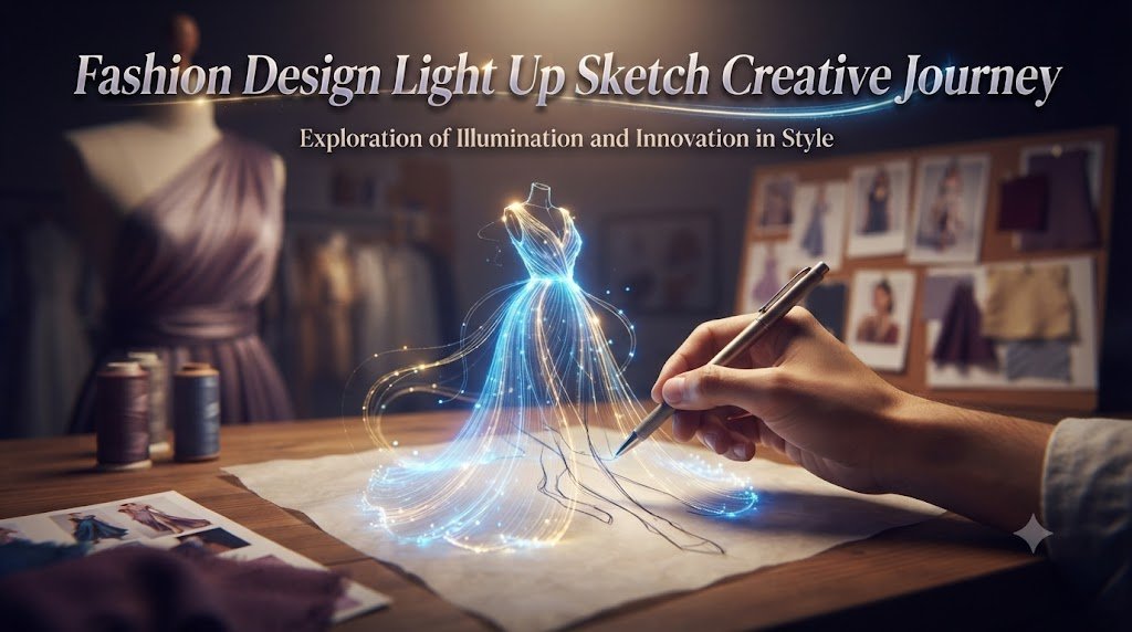 Fashion Design Light Up Sketch Creative Journey
