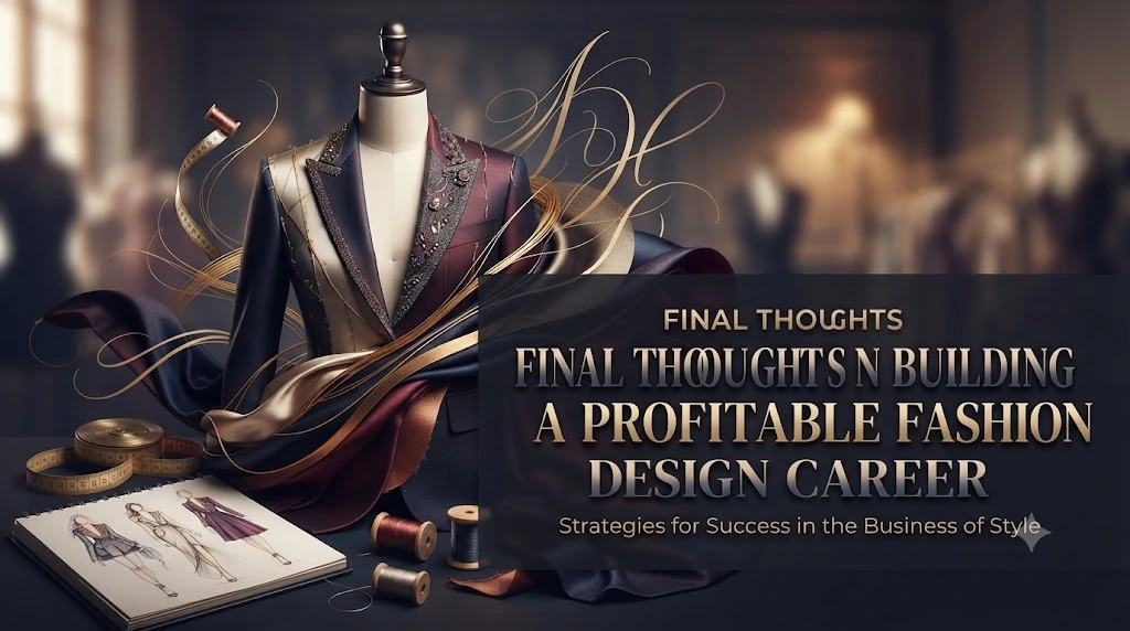 Final thoughts on building a profitable fashion design career