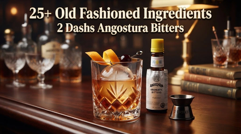 25+ old fashioned ingredients 2 dashes angostura bitters