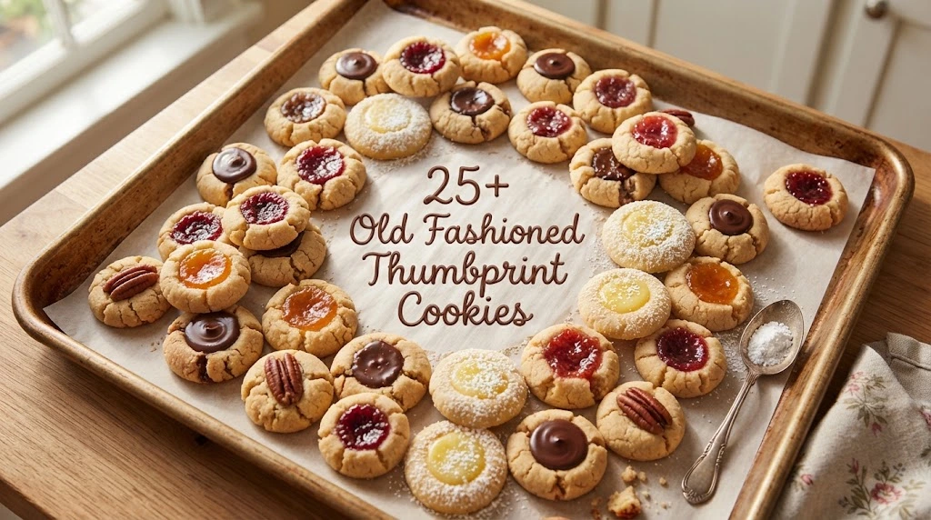 old fashioned thumbprint cookies
