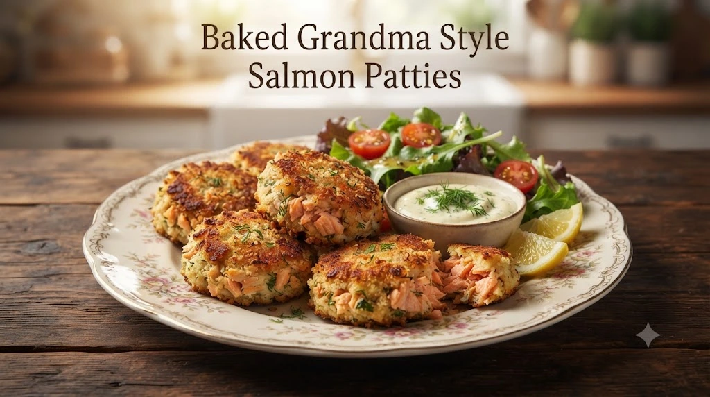 Baked Grandma Style Salmon Patties