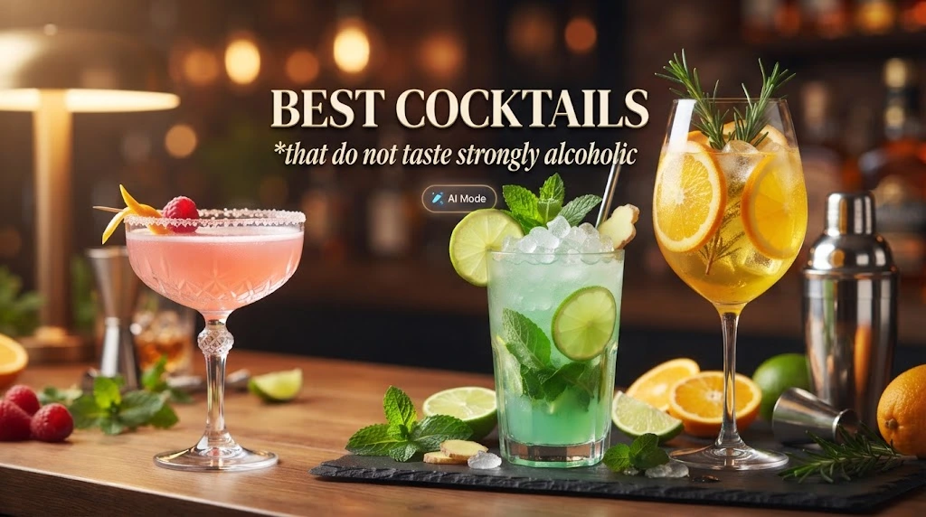 Best cocktails that do not taste strongly alcoholic