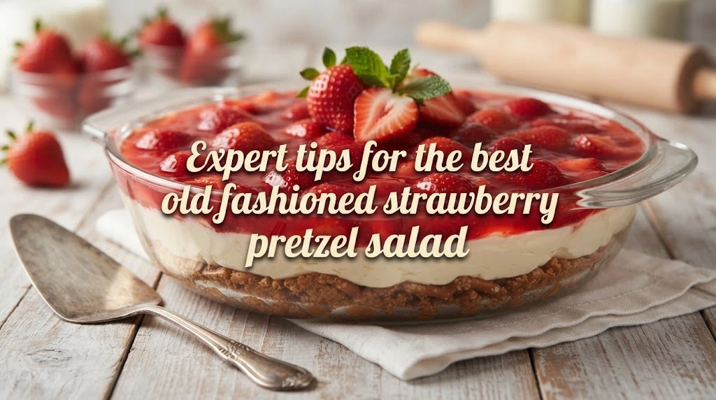 Expert tips for the best old fashioned strawberry pretzel salad