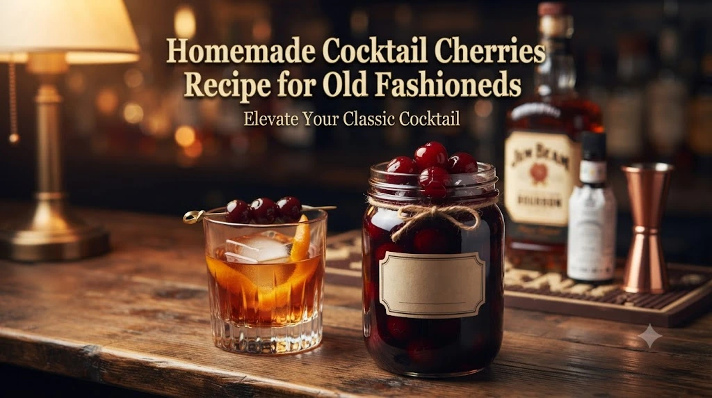 Homemade Cocktail Cherries Recipe for Old Fashioneds