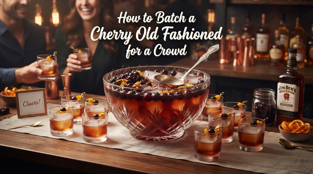 How to Batch a Cherry Old Fashioned for a Crowd