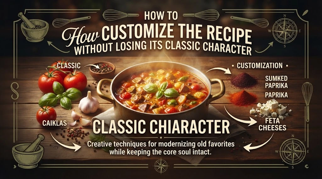 How to customize the recipe without losing its classic character