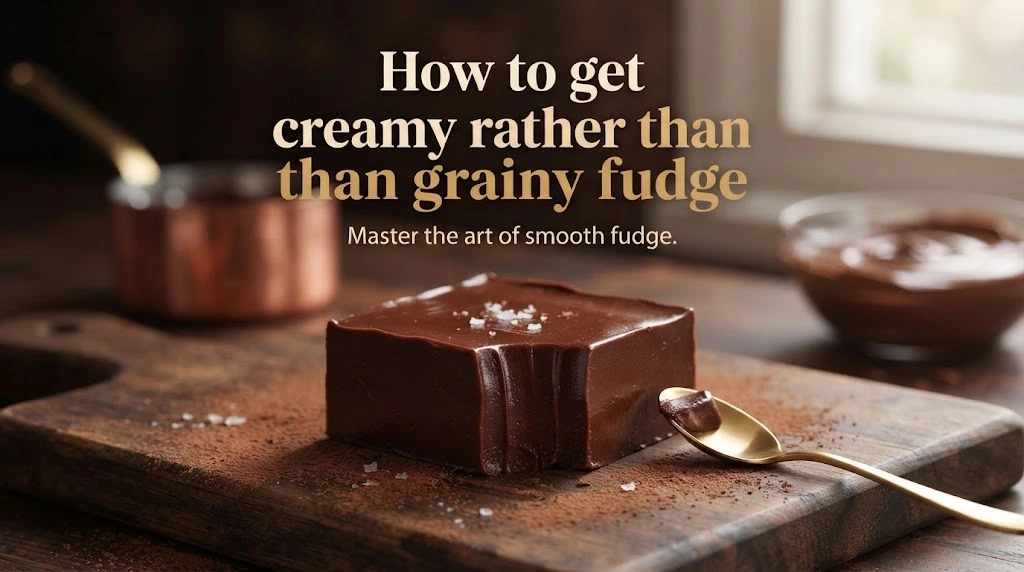 How to get creamy rather than grainy fudge