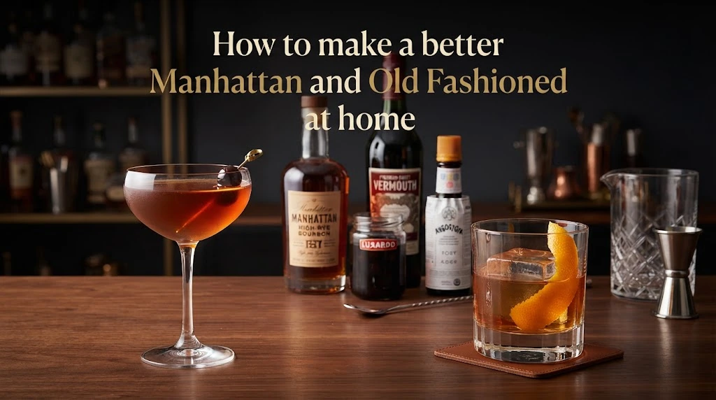 How to make a better Manhattan and Old Fashioned at home