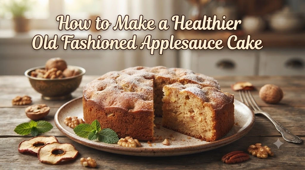 How to Make a Healthier Old Fashioned Applesauce Cake