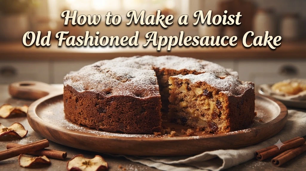 How to Make a Moist Old Fashioned Applesauce Cake