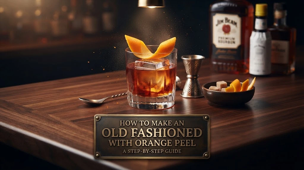 How to make an Old Fashioned with orange peel