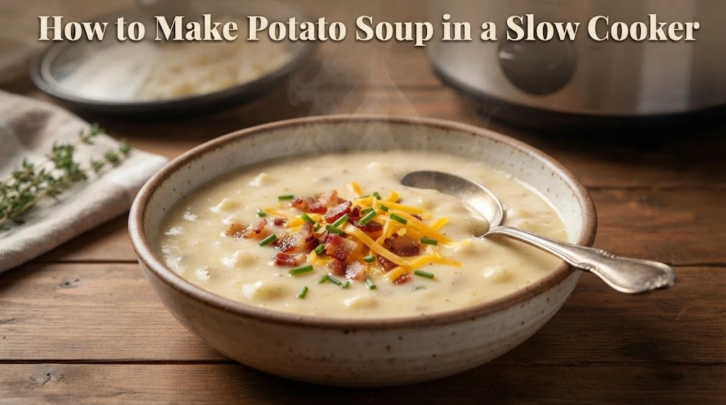 How to Make Potato Soup in a Slow Cooker