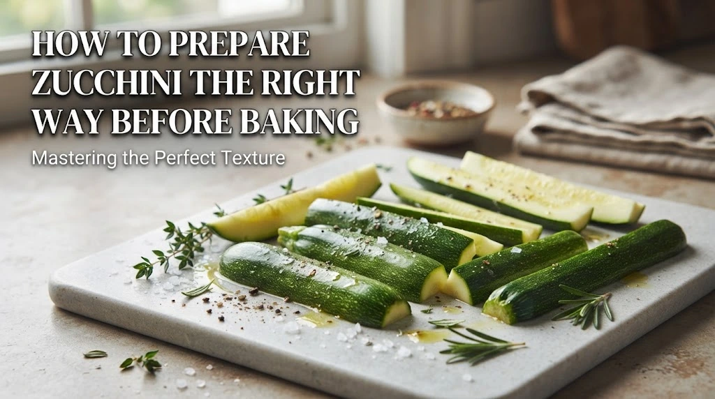 How to Prepare Zucchini the Right Way Before Baking