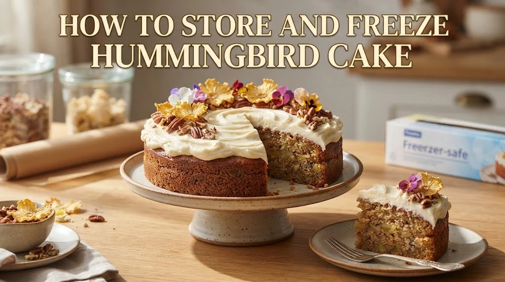 How to Store and Freeze Hummingbird Cake