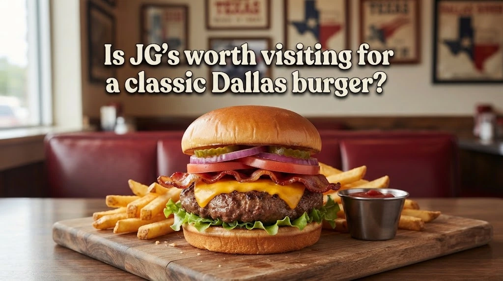 Is JG's worth visiting for a classic Dallas burger?