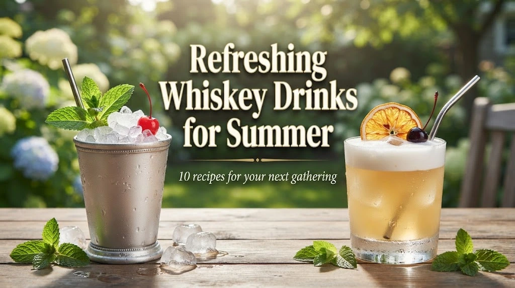 Refreshing whiskey drinks for summer
