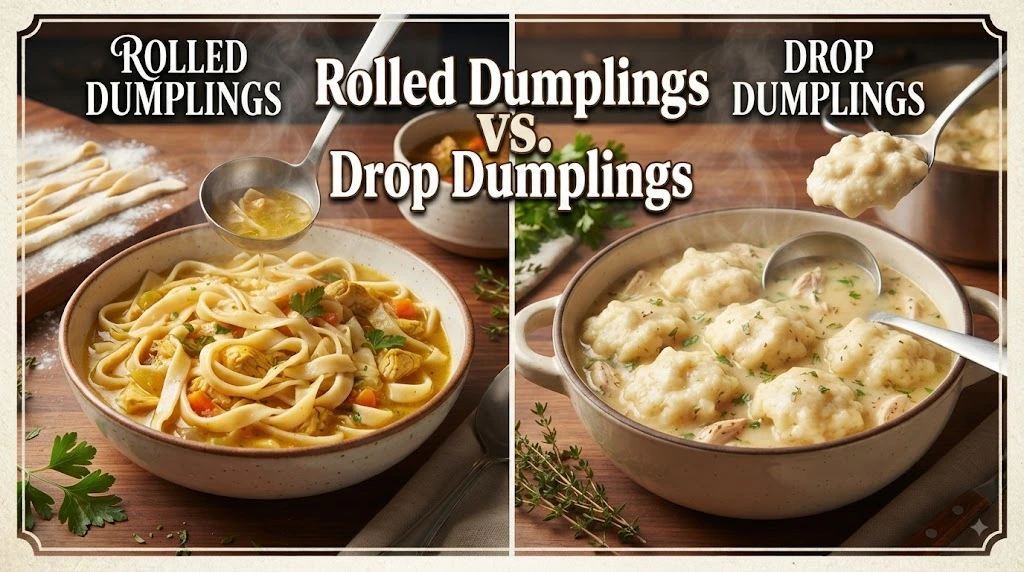 Rolled Dumplings vs. Drop Dumplings
