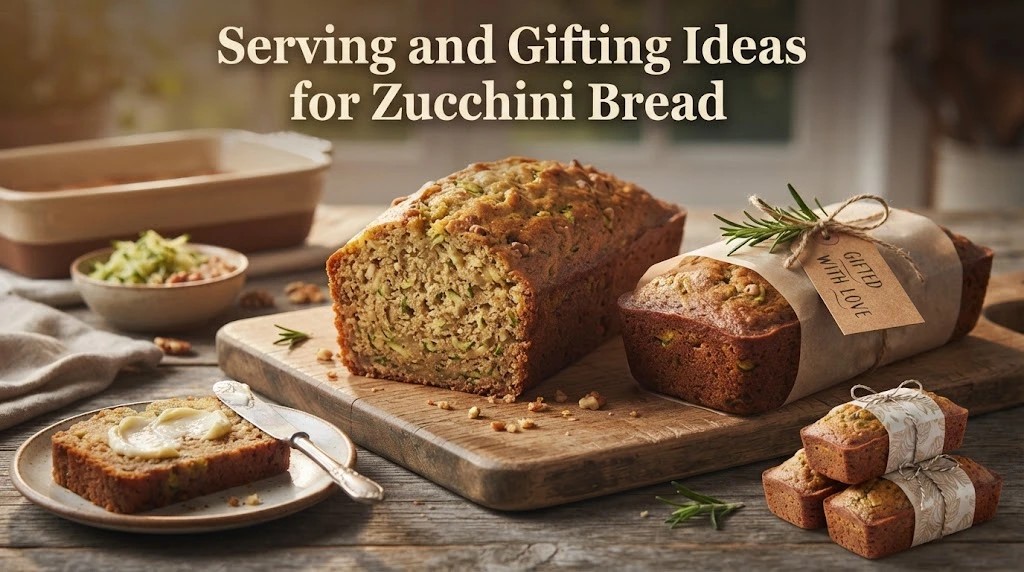 Serving and Gifting Ideas for Zucchini Bread