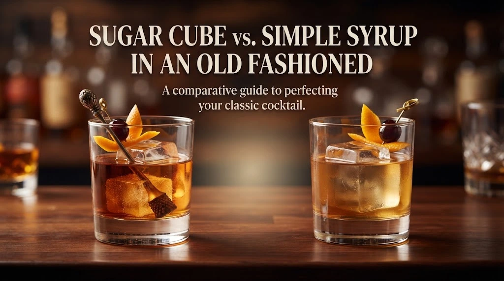 Sugar Cube vs. Simple Syrup in an Old Fashioned