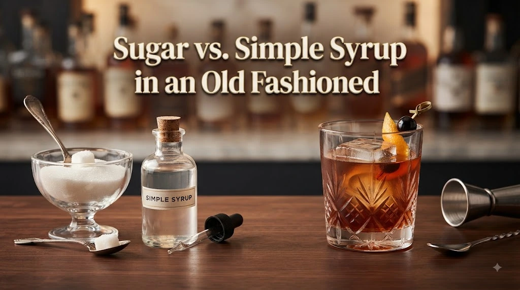 Sugar vs. Simple Syrup in an Old Fashioned