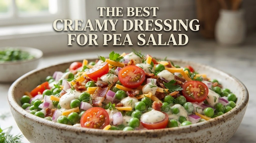 The Best Creamy Dressing for Pea Salad