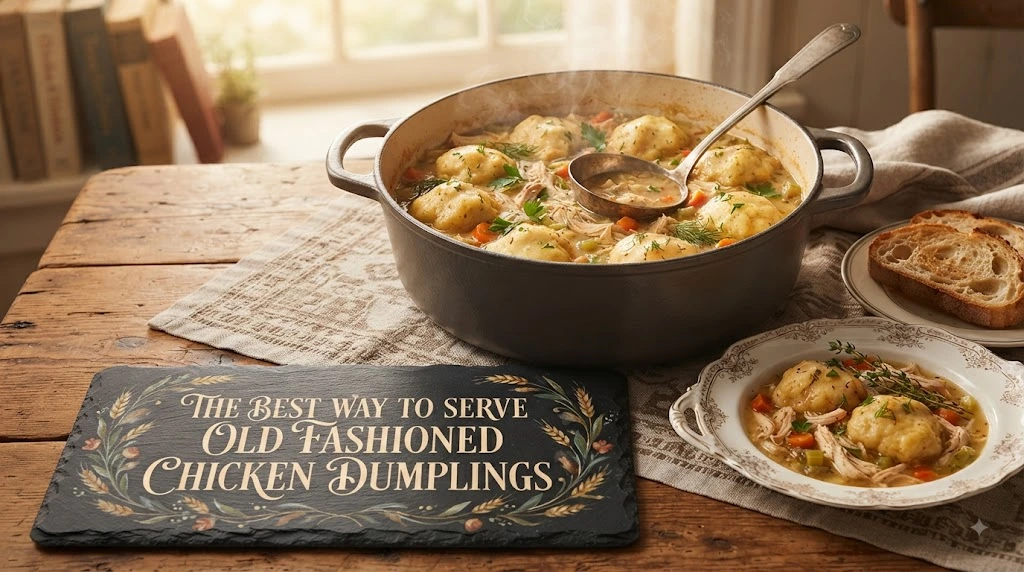 The Best Way to Serve Old Fashioned Chicken Dumplings