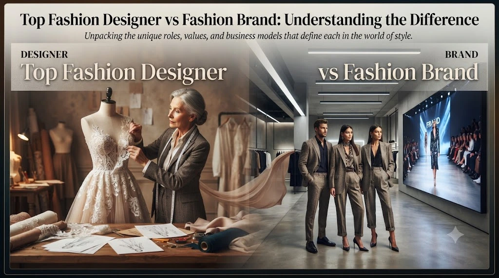 Top Fashion Designer vs Fashion Brand: Understanding the Difference.