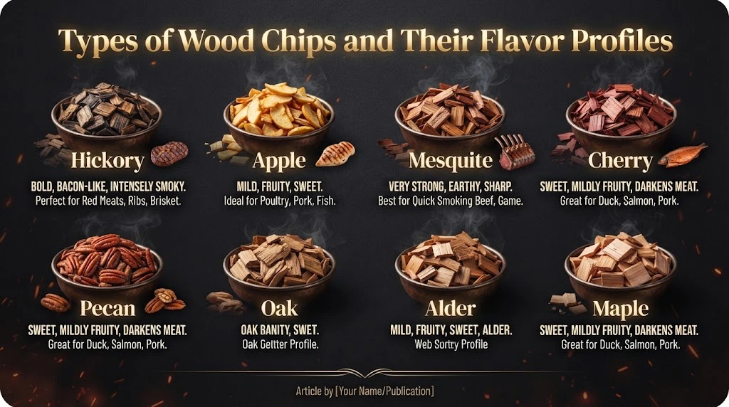 Types of Wood Chips and Their Flavor Profiles