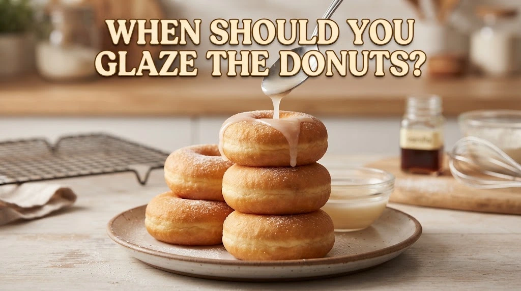 When should you glaze the donuts?