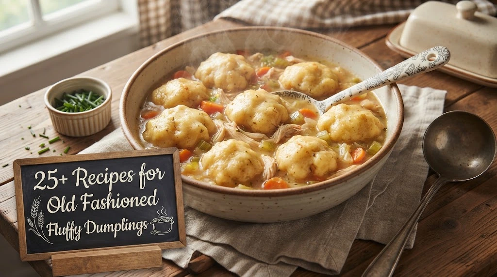 Recipe for Old Fashioned Fluffy Dumplings