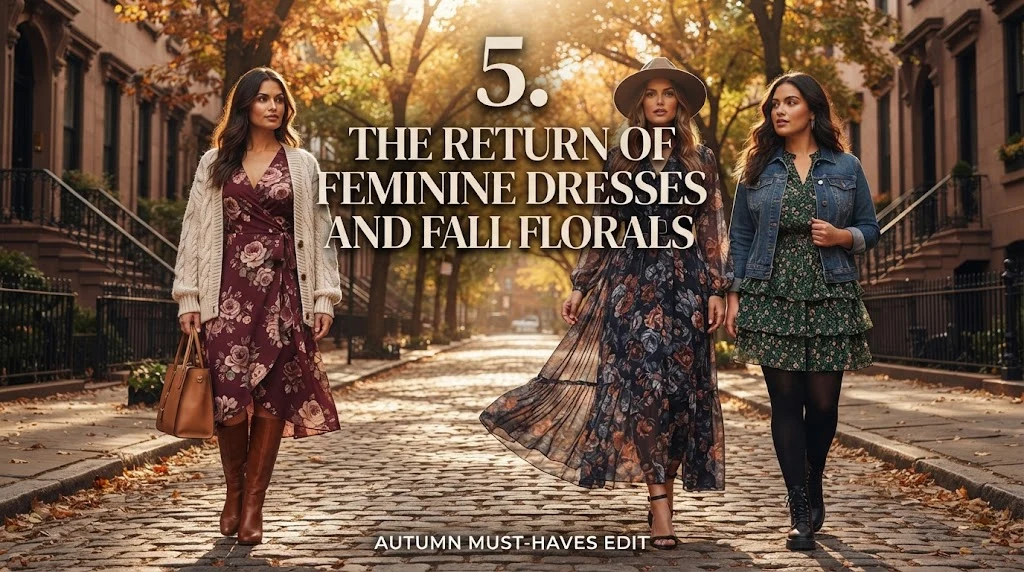 5. The Return of Feminine Dresses and Fall Florals