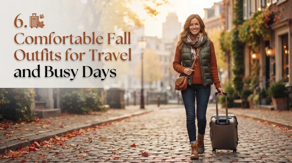 6. Comfortable Fall Outfits for Travel and Busy Days