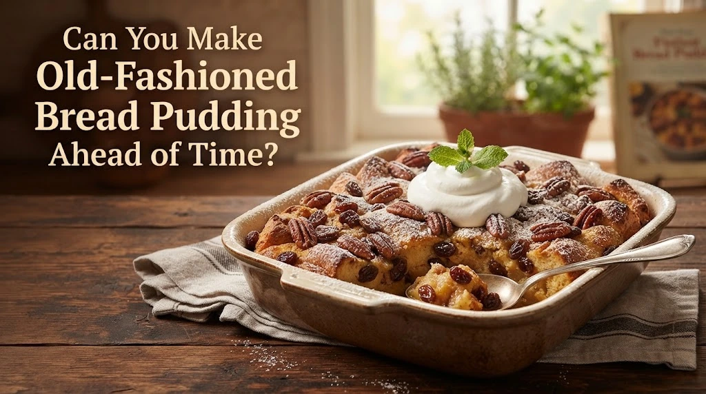 Can You Make Old-Fashioned Bread Pudding Ahead of Time?