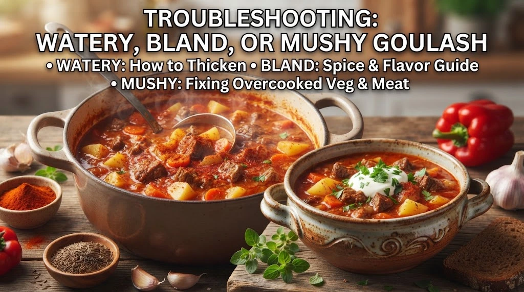 Troubleshooting: Watery, Bland, or Mushy Goulash